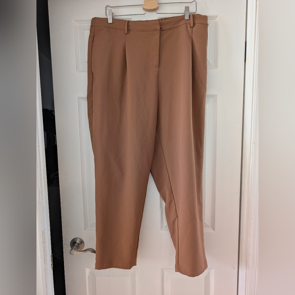 Elegant Tan Women's Trousers